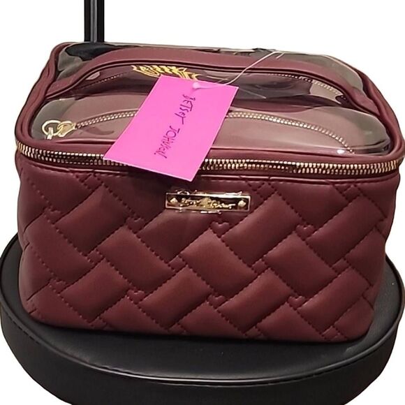 Betsey Johnson 3-Piece Nested Topset Cosmetic Case - Picture 11 of 12